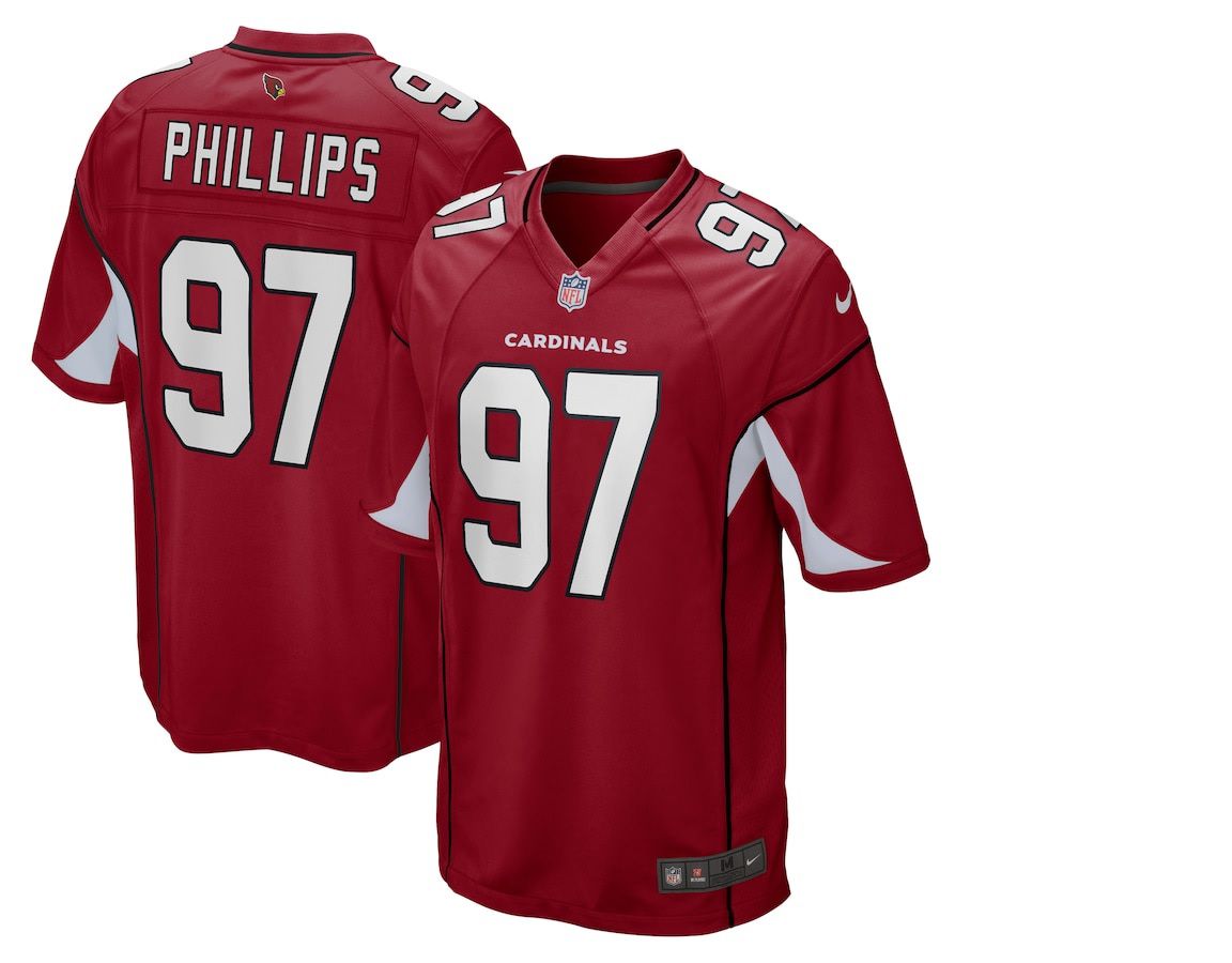 Men Arizona Cardinals #97 Jordan Phillips Nike Cardinal Game NFL Jersey